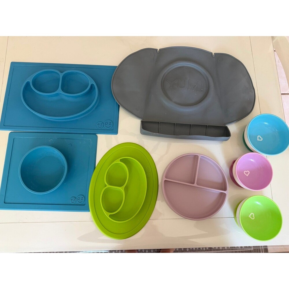 Ezpz Silicone Suction Plates Bowls Mat
